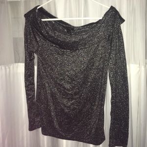 Off the shoulder sparkly top